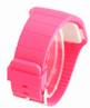 MO-119 montre LED bracelet PVC rose