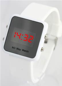 MO-149 montre LED silicone blanc